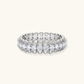 Diamond ring with a white background