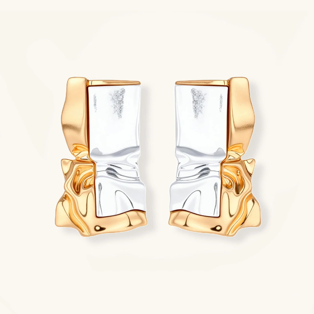 Liquid Metal Sculptural Earrings