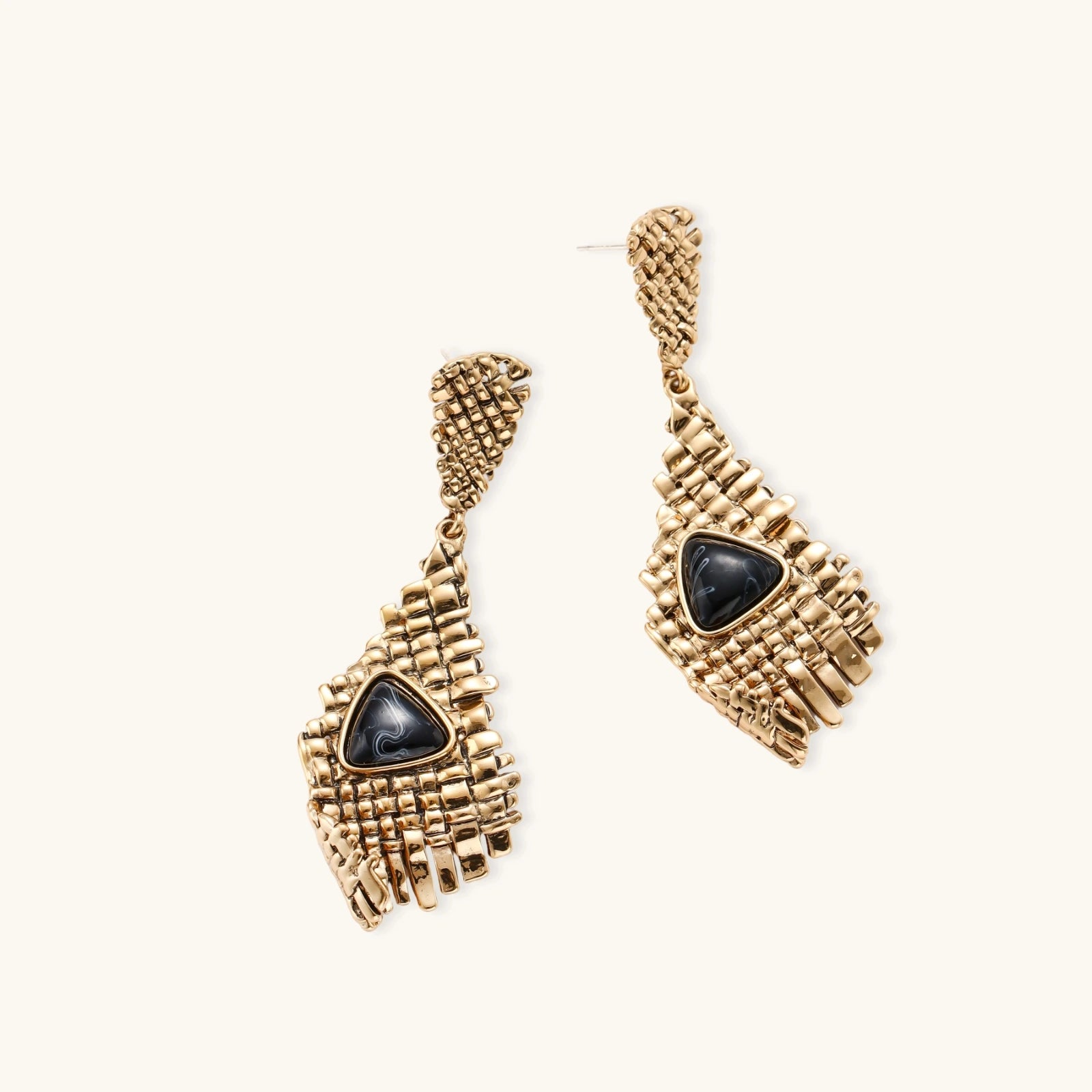Grid Statement Earrings