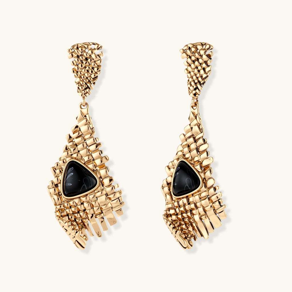 Grid Statement Earrings