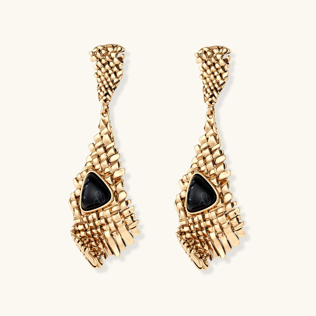 Grid Statement Earrings
