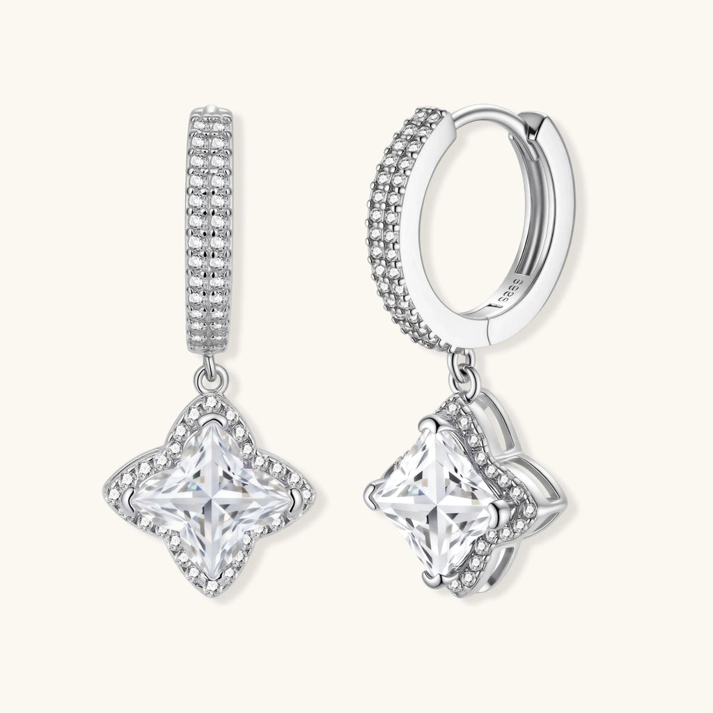 Diamond Dangle Huggies