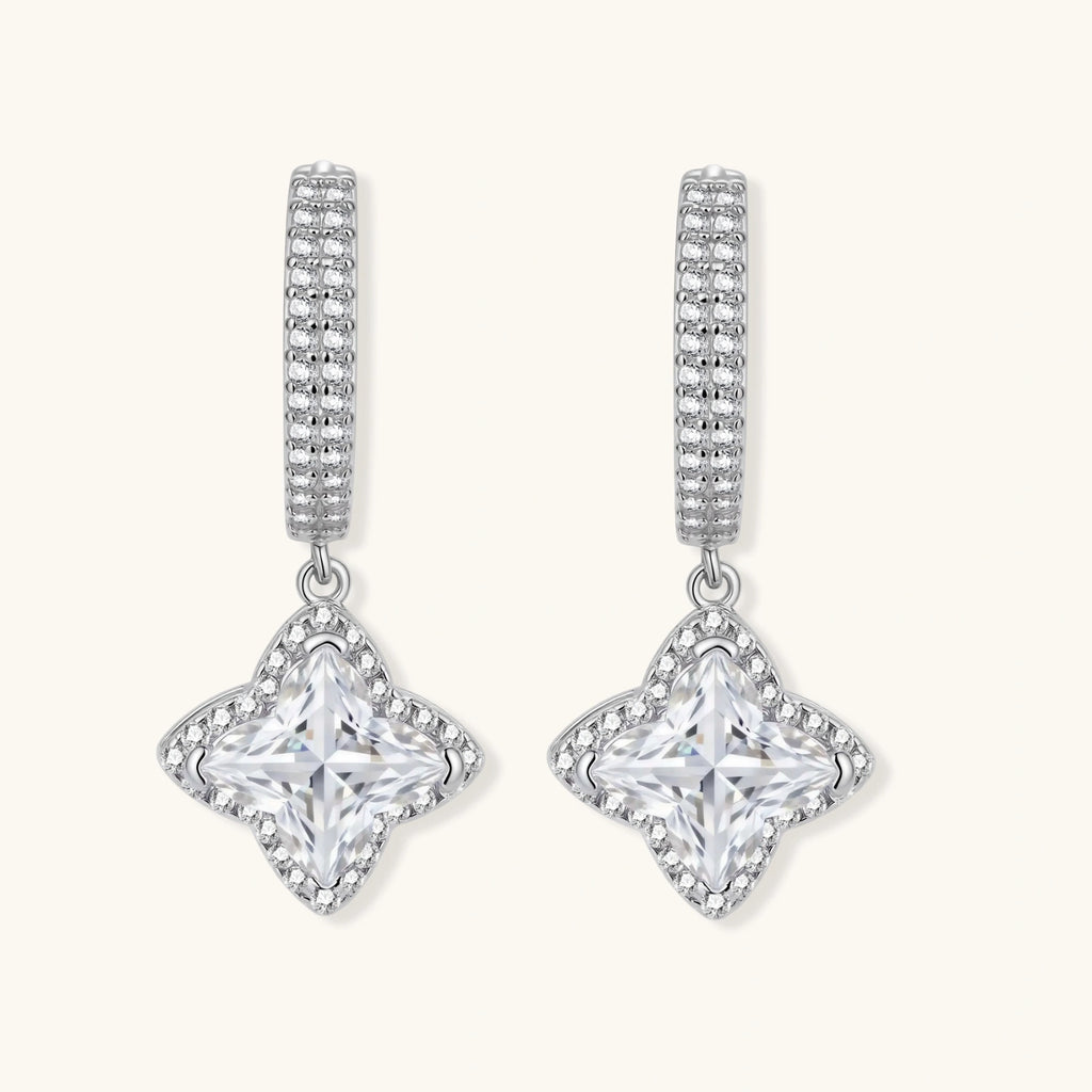Diamond Dangle Huggies