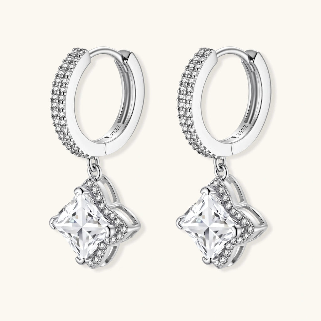 Diamond Dangle Huggies