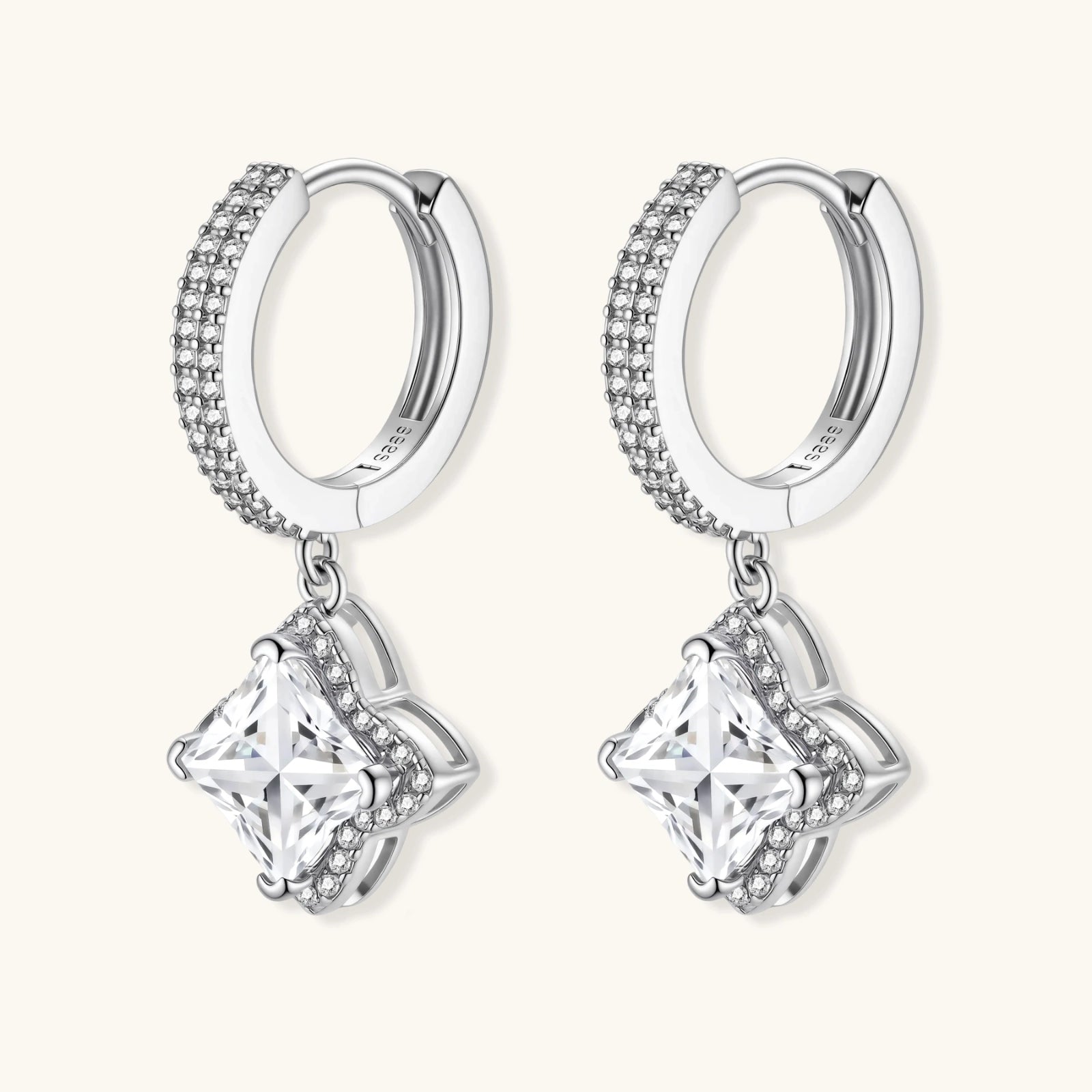 Diamond Dangle Huggies