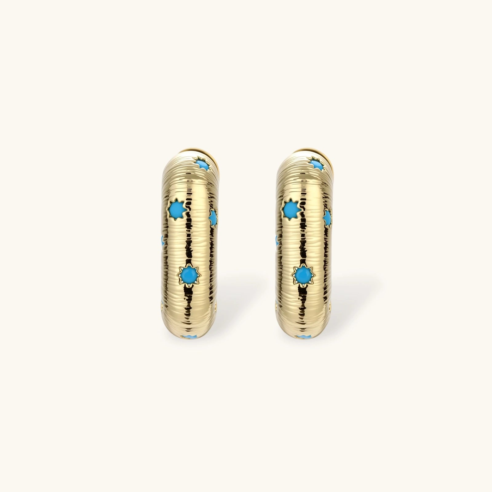 Celestial Turquoise Huggies