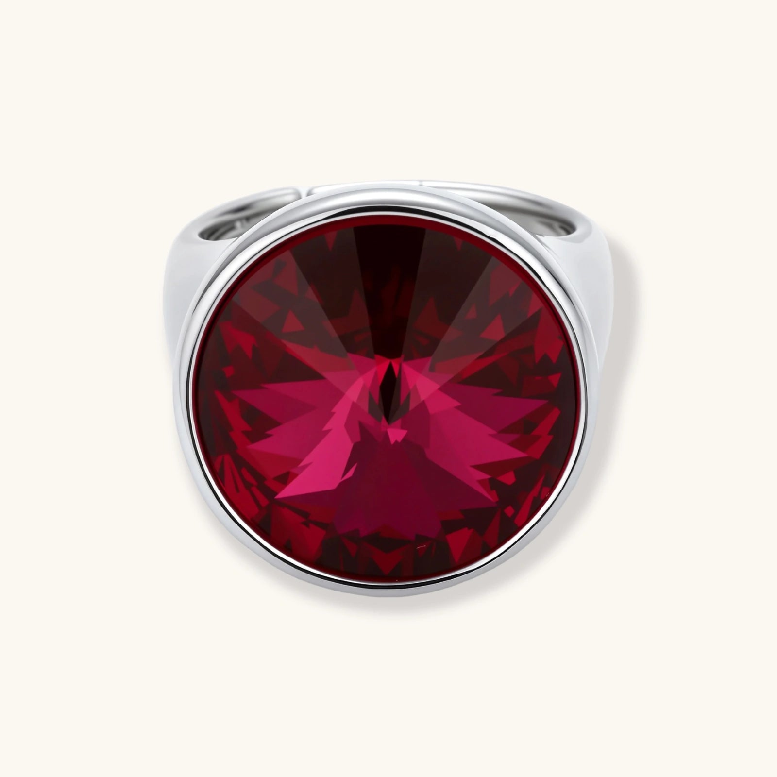 Burgundy Statement Ring