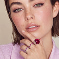 Burgundy Statement Ring