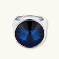 Blue Crystal Statement Ring