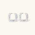 Starry Silver Hoops