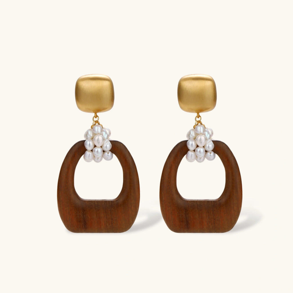 Pearl Goddess Drop Earrings