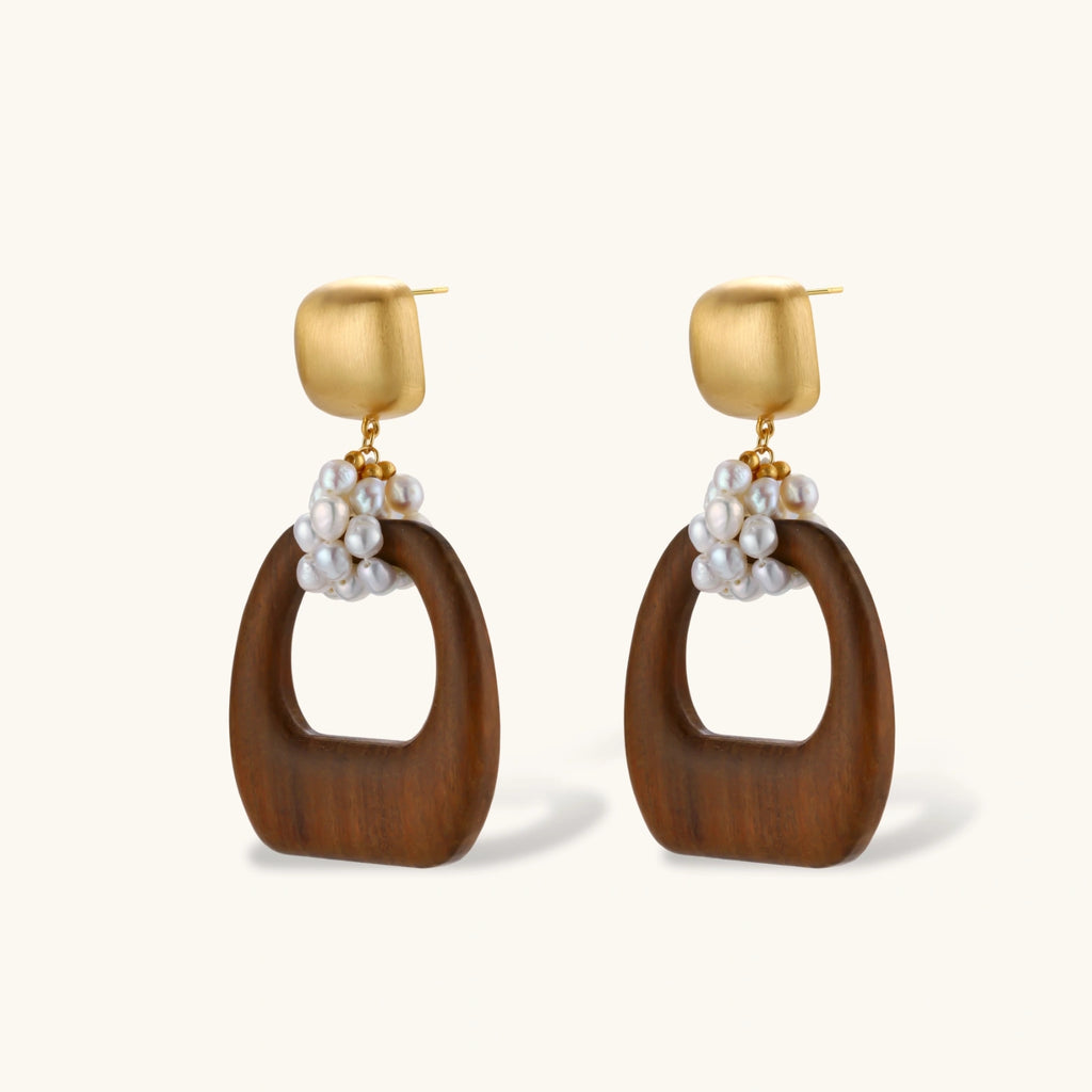 Pearl Goddess Drop Earrings