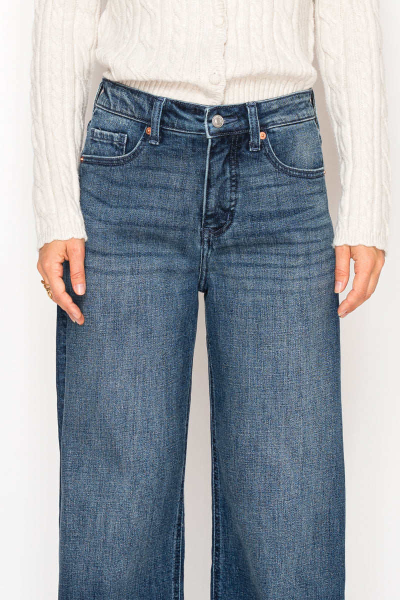 Tummy Control High Rise A-wide Jeans