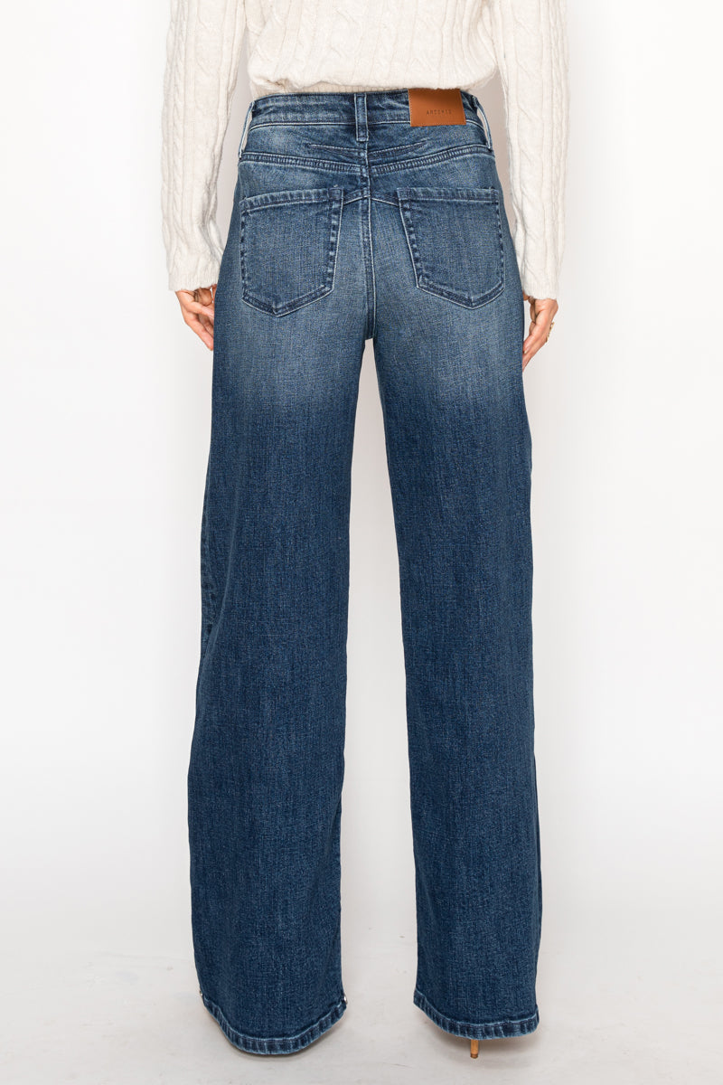 Tummy Control High Rise A-wide Jeans