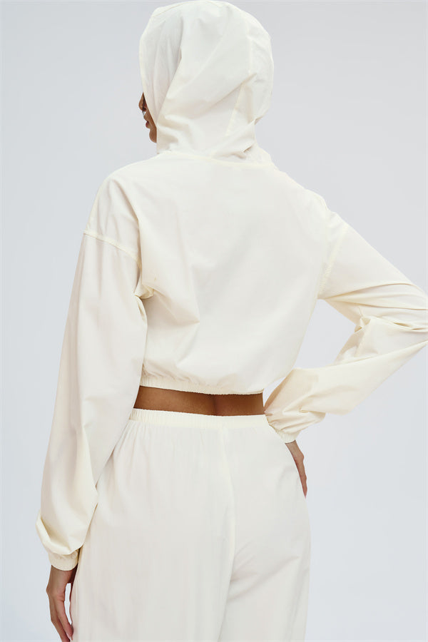 The Svelte UV protection Crop Hoodie Sweatpants 2-Piece Set