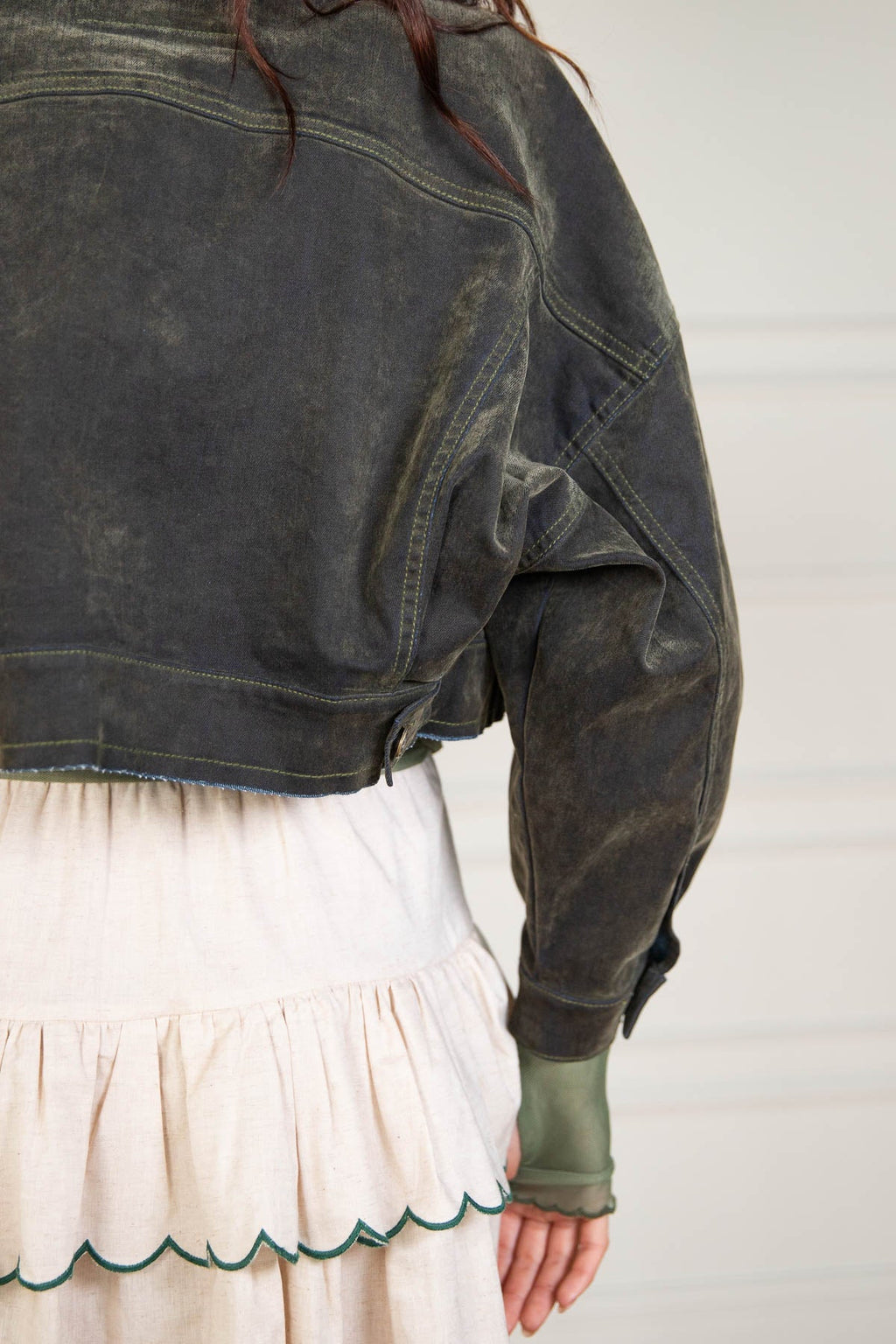 Chaqueta Balloon Velvet Military