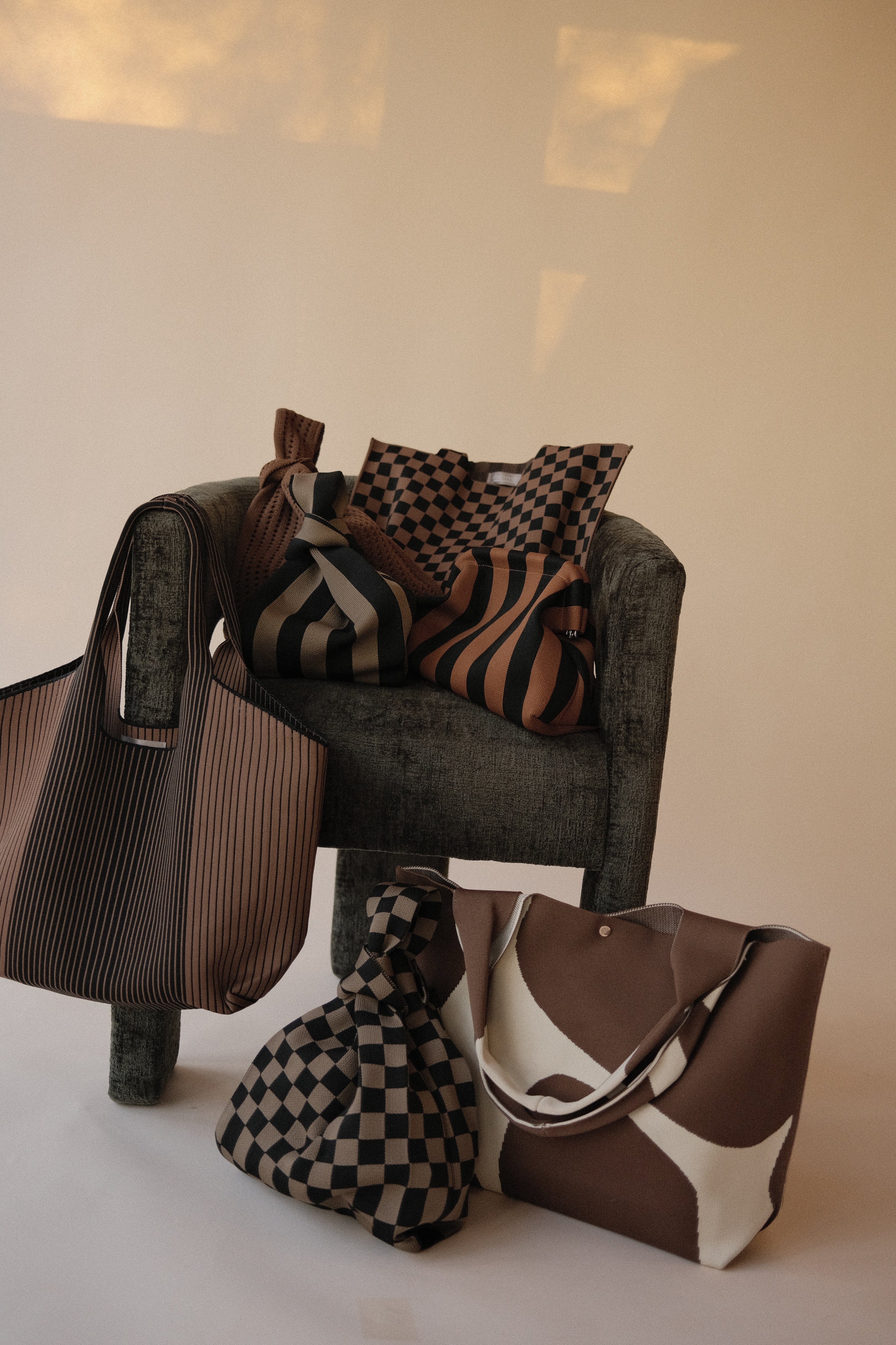 Brown Crochet Handbag