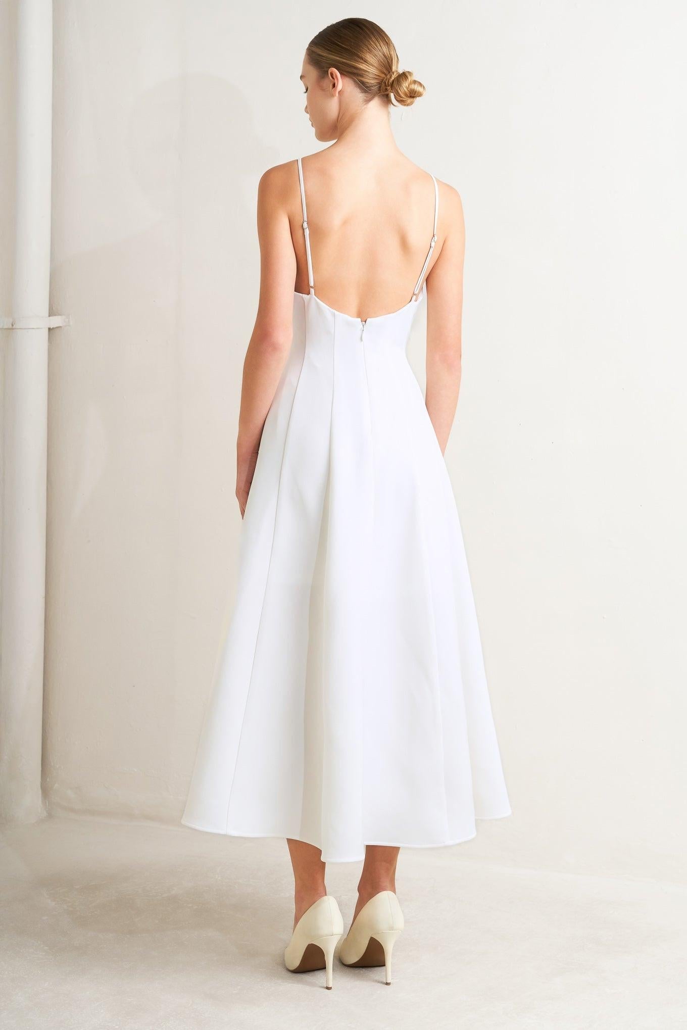 PURE INTENTION WOVEN MIDI DRESS