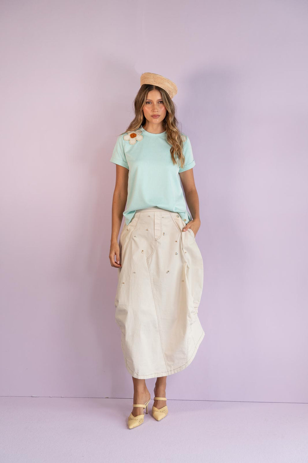 Falda Breeze Gems Ivory
