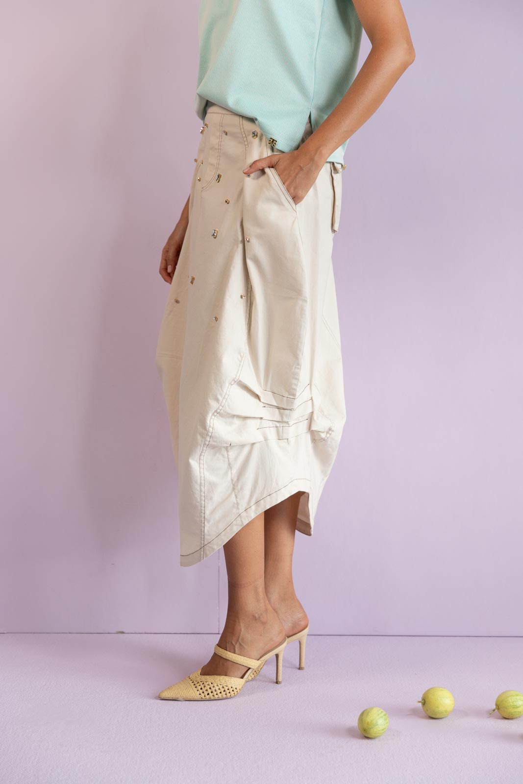 Falda Breeze Gems Ivory