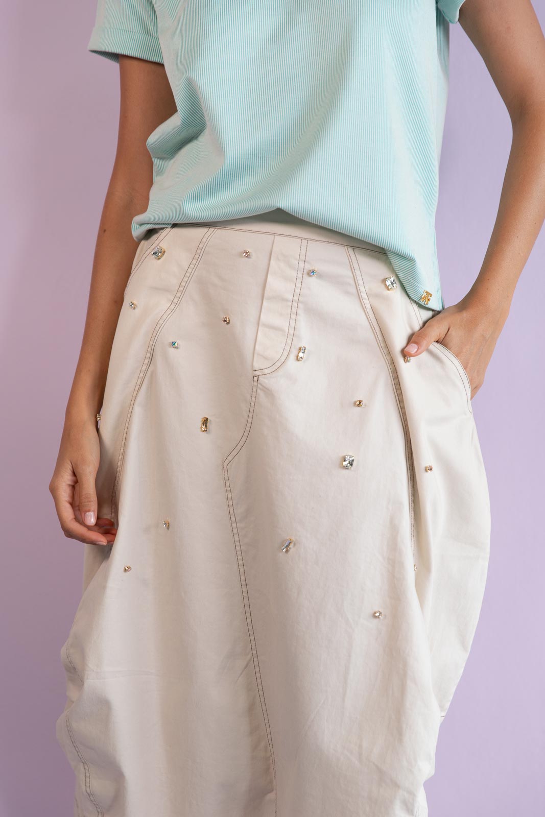 Falda Breeze Gems Ivory