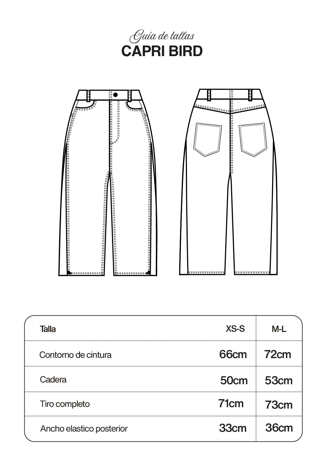 Bermuda Bird Denim