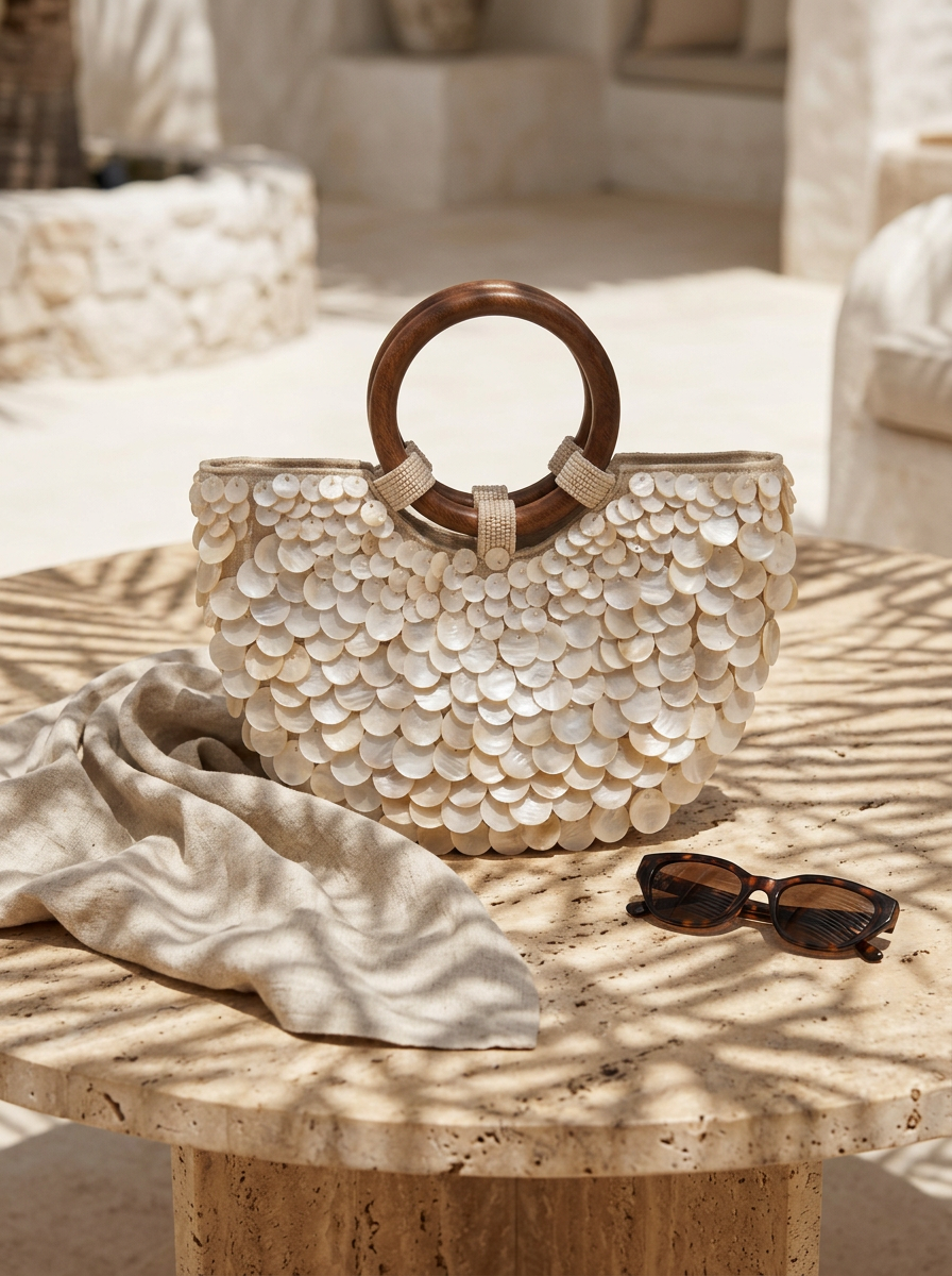 Carmen Handmade Shell Handbag