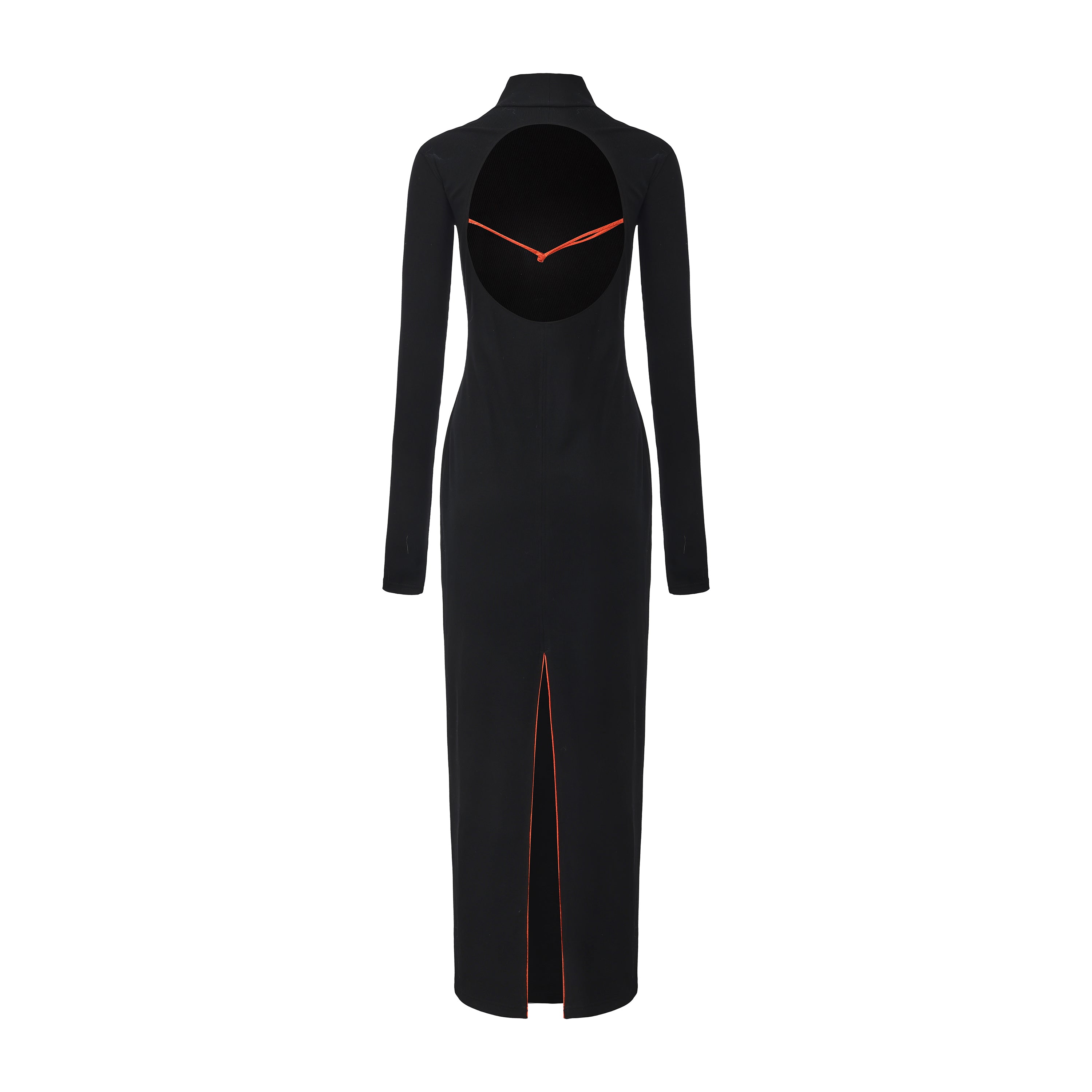 Lian High Neck Open Back Maxi Dress