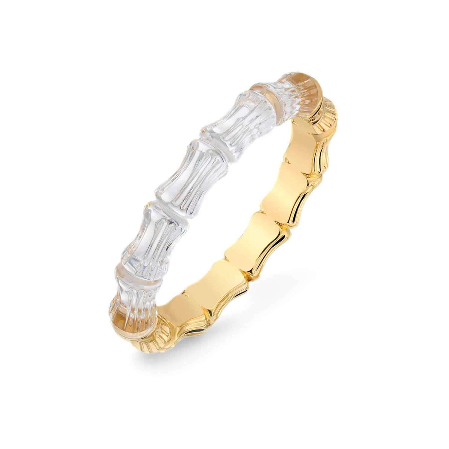 Bamboo Lucite Hinge Bangle