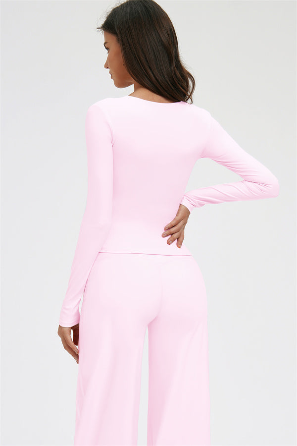 The Twirl Long Sleeve T-shirt New Straight Leg Pants 2-Piece Set