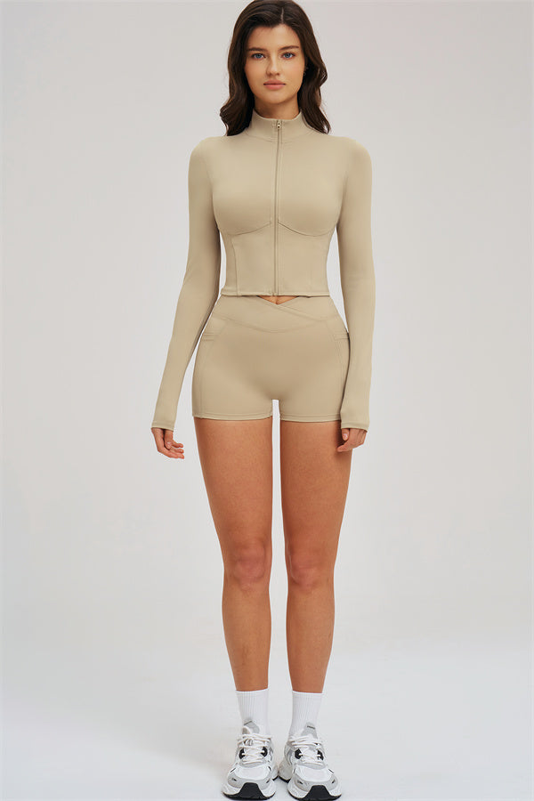 The Sizzle Zip Jacket Shorts 2-Piece Set