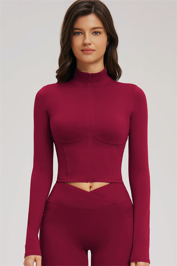 The Sizzle Zip Jacket Sports Bra Flared Leggings 3-Piece Set