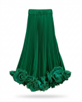 Radiant Pleated Floral Maxi Skirt