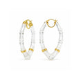 Vivienne Bamboo Lucite Hoop Earrings